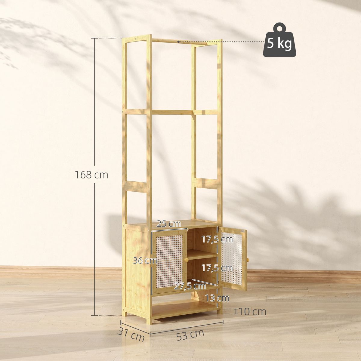 Perchero-Aoi-Homcom-medidas