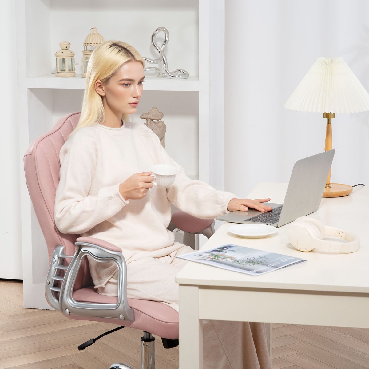 Silla-de-oficina-Saki-Homcom-altura-ajustable-detalle