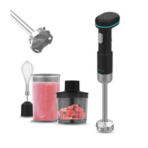 Batidora de mano Cecotec BlendGo Hand 180W con accesorios inox/negro