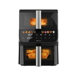 Freidora de aire Cecotec Cecofry DuoLevel 10000 DuoSize Window 2000W 2 cubetas 10L negro
