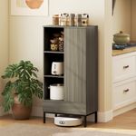 Aparador-Finlandia-Homcom-1-puerta---3-estantes-marron-121x60x34-cm-