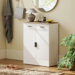 Aparador-Venecia-Homcom-2-cajones---2-puertas-blanco-natural-903x686x35-cm