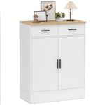 Aparador-Venecia-Homcom-2-cajones---2-puertas-blanco-natural-903x686x35-cm