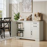 Aparador-Luna-Homcom-3-puertas---2-cajones-crema-79x120x38-cm-