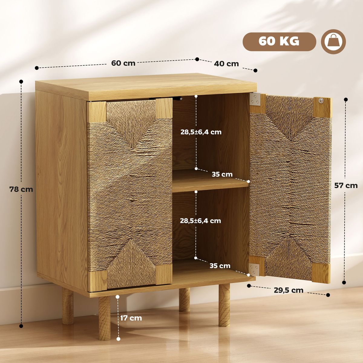 Aparador-Akira-Homcom-medidas