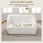 Sofa-Ami-Homcom-2-plazas-tapizado-borreguito-amplio
