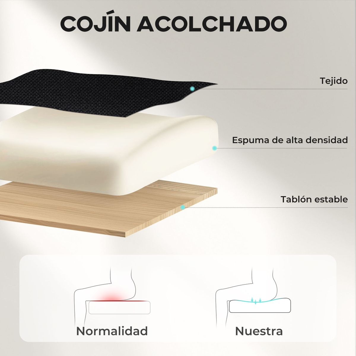 Silla-de-escritorio-Ren-Vinsetto-espuma-acolchada