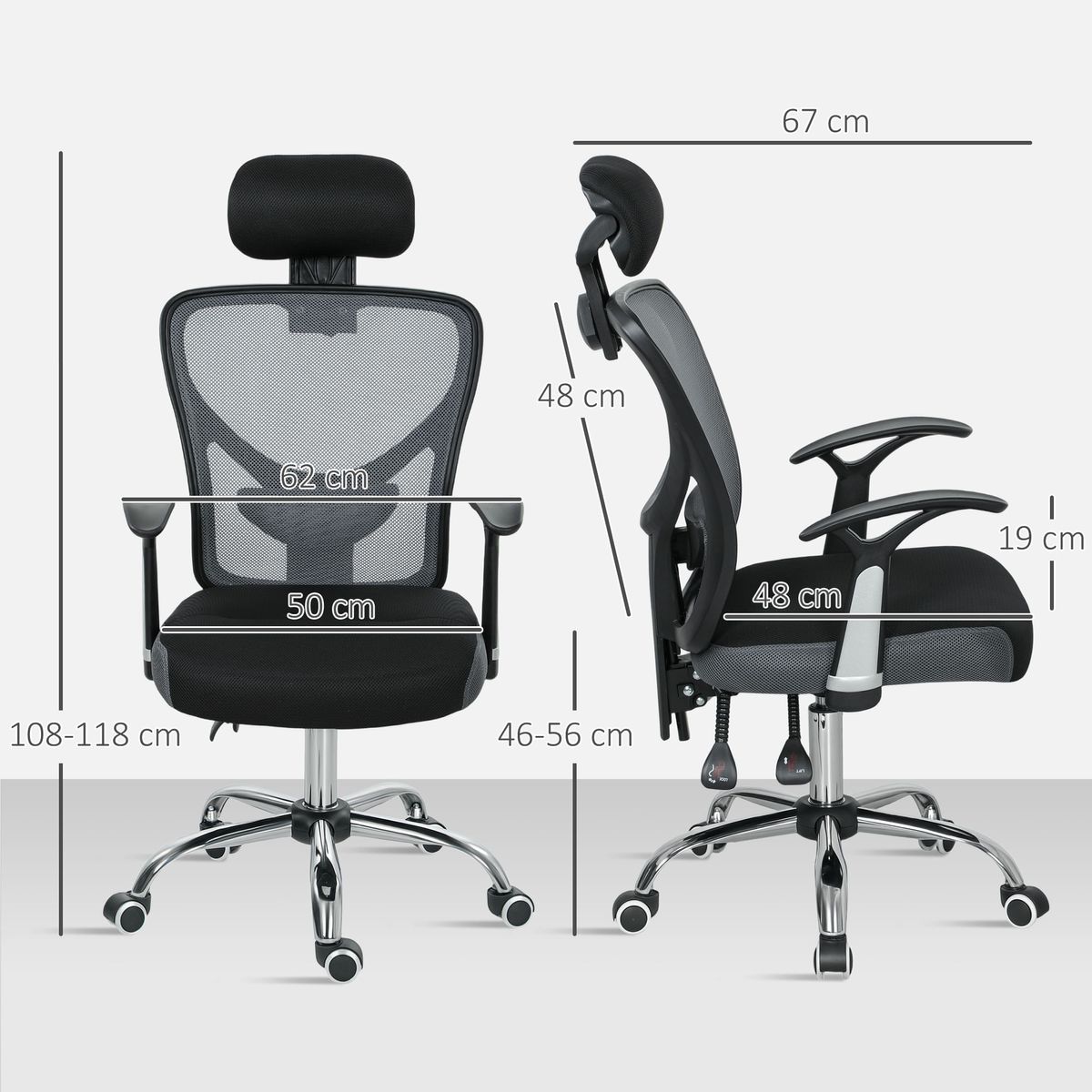 Silla-de-escritorio-Ren-Vinsetto-altura-regulable-medidas