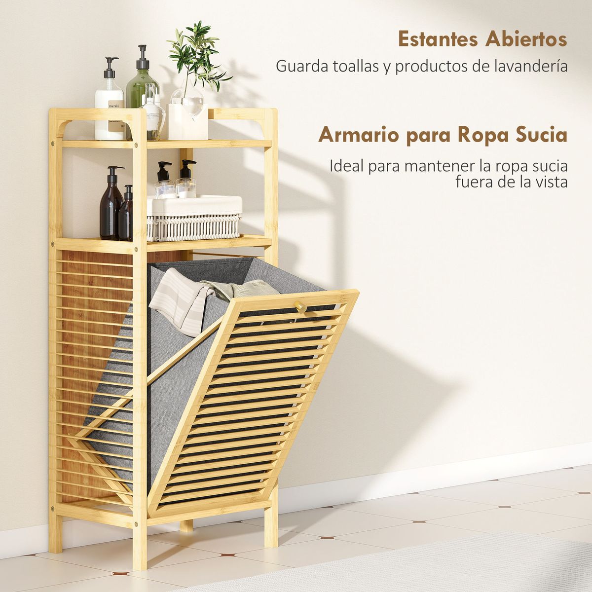 Mueble-de-ropa-sucia-Libra-Homcom-cesto-abatible-detalles