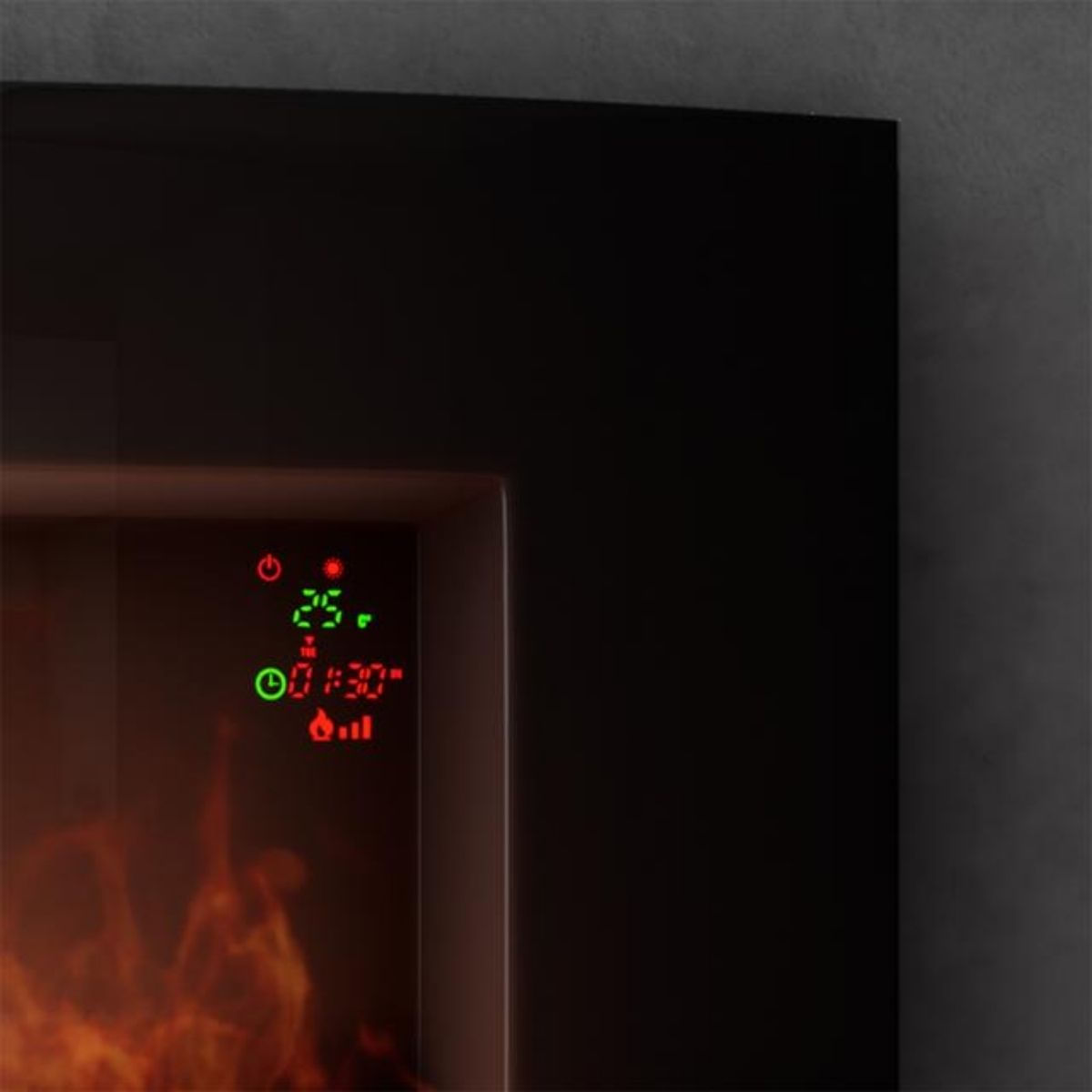 Chimenea-electrica-Cecotec-Ready-Warm-3510-Curved-Flames-2000W-mando-a-distancia-35’’-negro