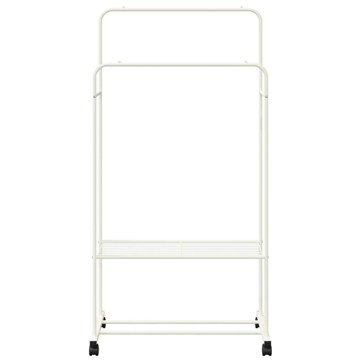 Perchero-Eddie-2-barras---2-estantes-blanco-156x80x53-cm-