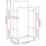 Perchero-Marti-2-barras---1-estante-blanco156x80x53-cm-