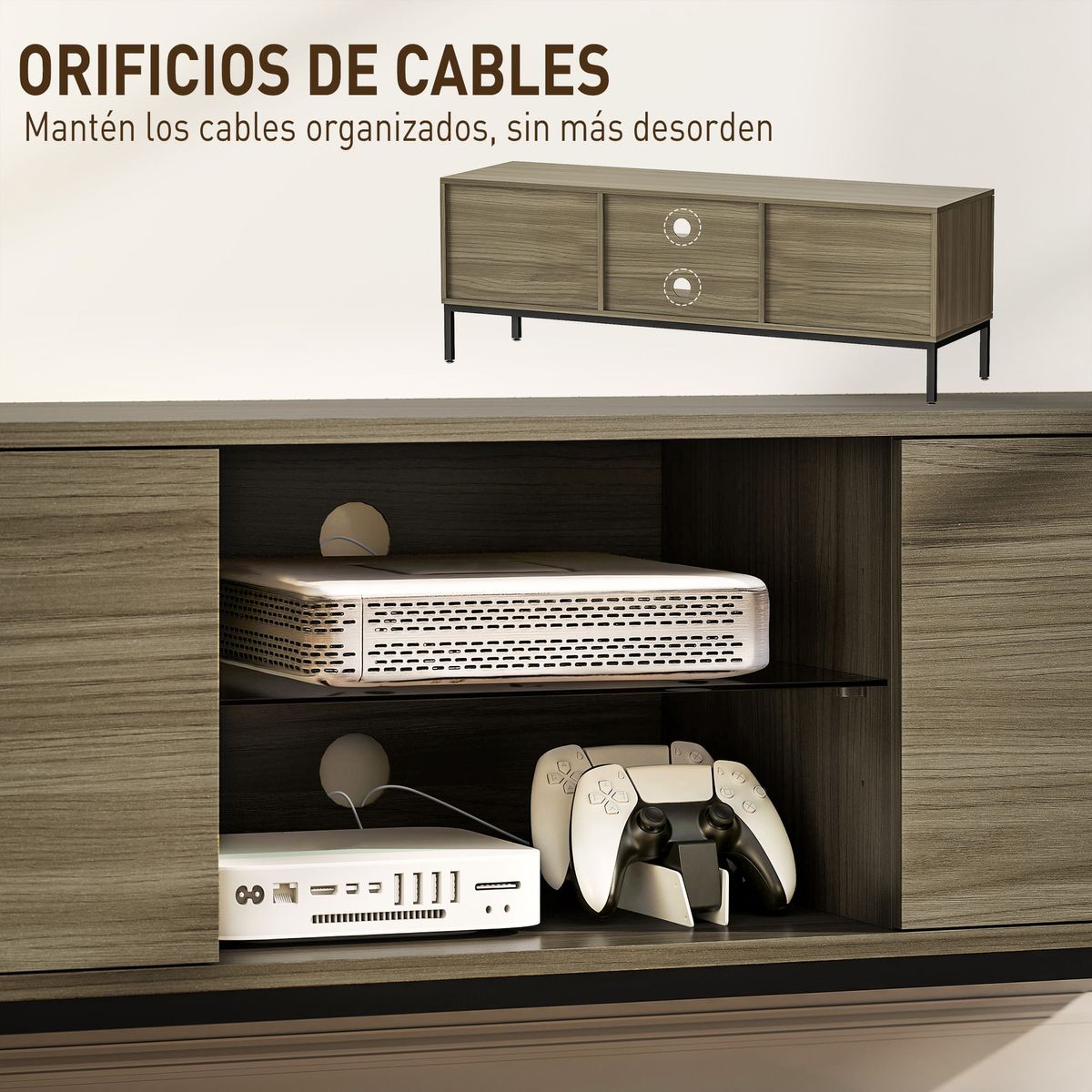Mueble-de-TV-Ligna-Homcom-detalle