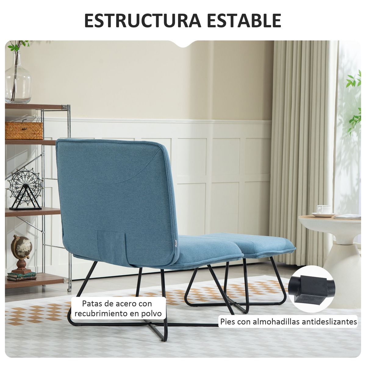 Butaca-Mistral-Homcom-con-reposapies