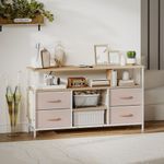 Mueble-de-TV-Olvian-Homcom-4-cajones-con-luz-LED-y-puertos-USB-beige-blanco-675x120x30-cm