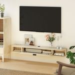 Mueble-de-TV-Florenza-Homcom-con-puerta-2-compartimentos-natural-16x140x24-cm