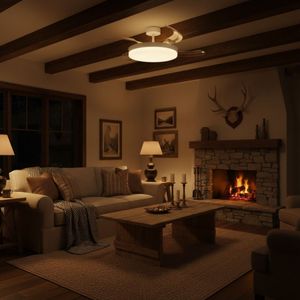 Ventilador de techo Apolo Bel Air 72W 4 aspas retráctiles blanco Ø108 cm [Nuevo 2026]