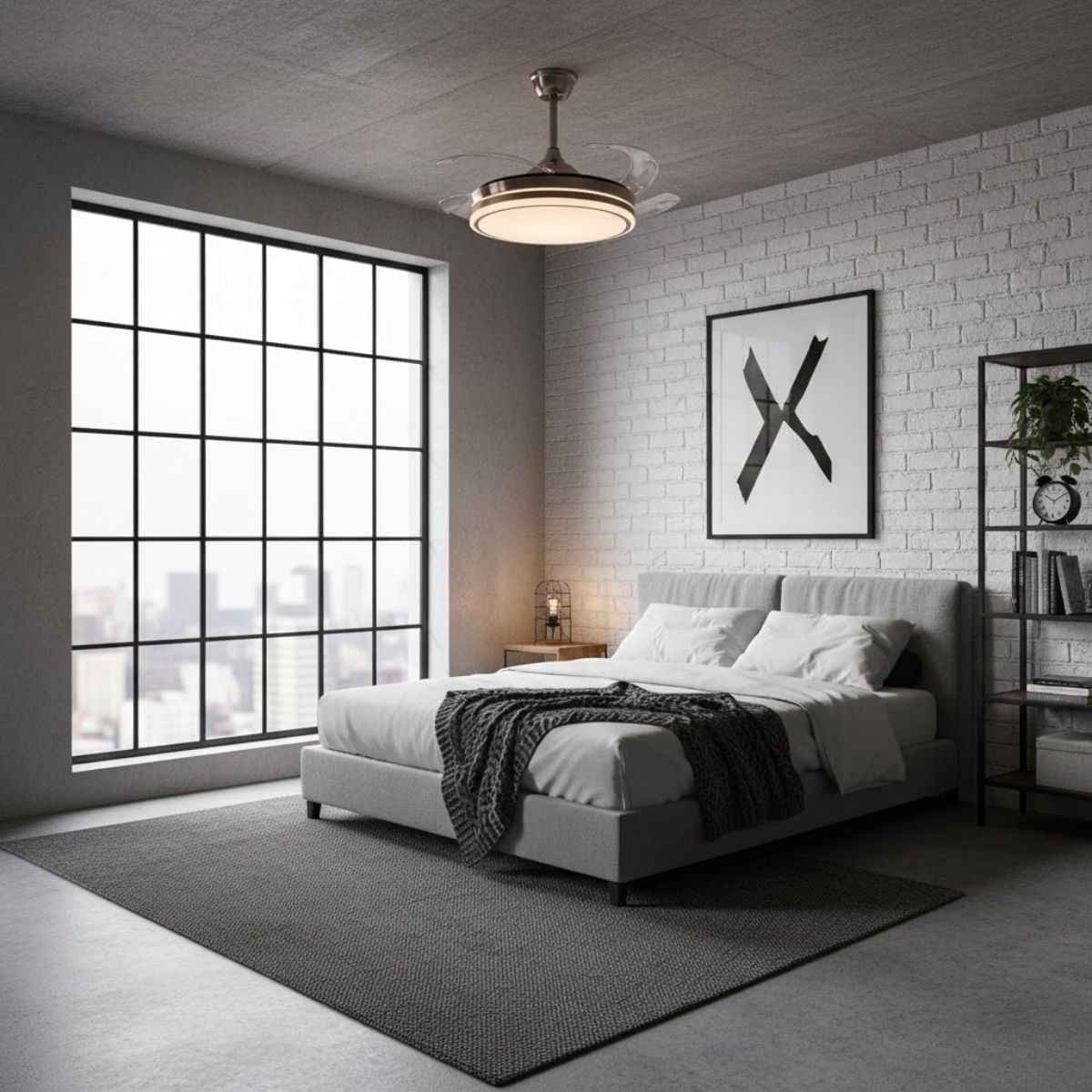 Ventilador-de-techo-New-Asgard-Bel-Air-72W-4-aspas-retractiles-marron-Ø50x35-cm