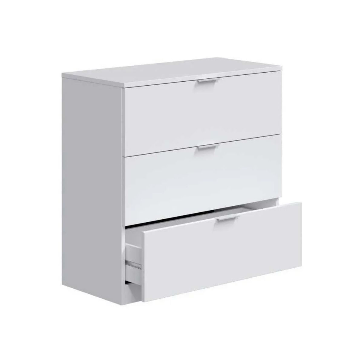 Comoda-Low-Cost-3-cajones-blanco-80x77x38-cm-lateral