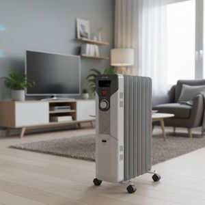 Radiador de aceite Evvo C9 2000W 9 elementos 20m² blanco