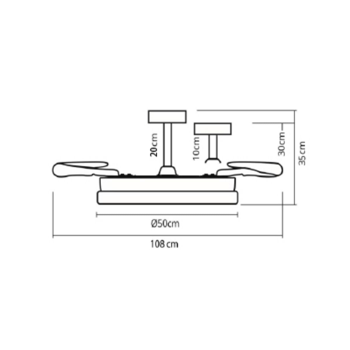 Ventilador-de-techo-Luxor-Bel-Air-72W-4-aspas-retractiles-blanco-Ø50x30-40-cm