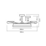 Ventilador-de-techo-Luxor-Bel-Air-72W-4-aspas-retractiles-blanco-Ø50x30-40-cm