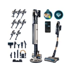 Aspirador escoba Cecotec RZ90 AI AquaPet Flex Connected 850W sin cable negro