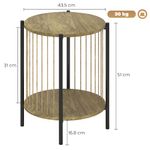 Mesa-auxiliar-Celestia-Homcom-medidas