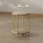 Mesa-auxiliar-Belvento-Homcom-medidas