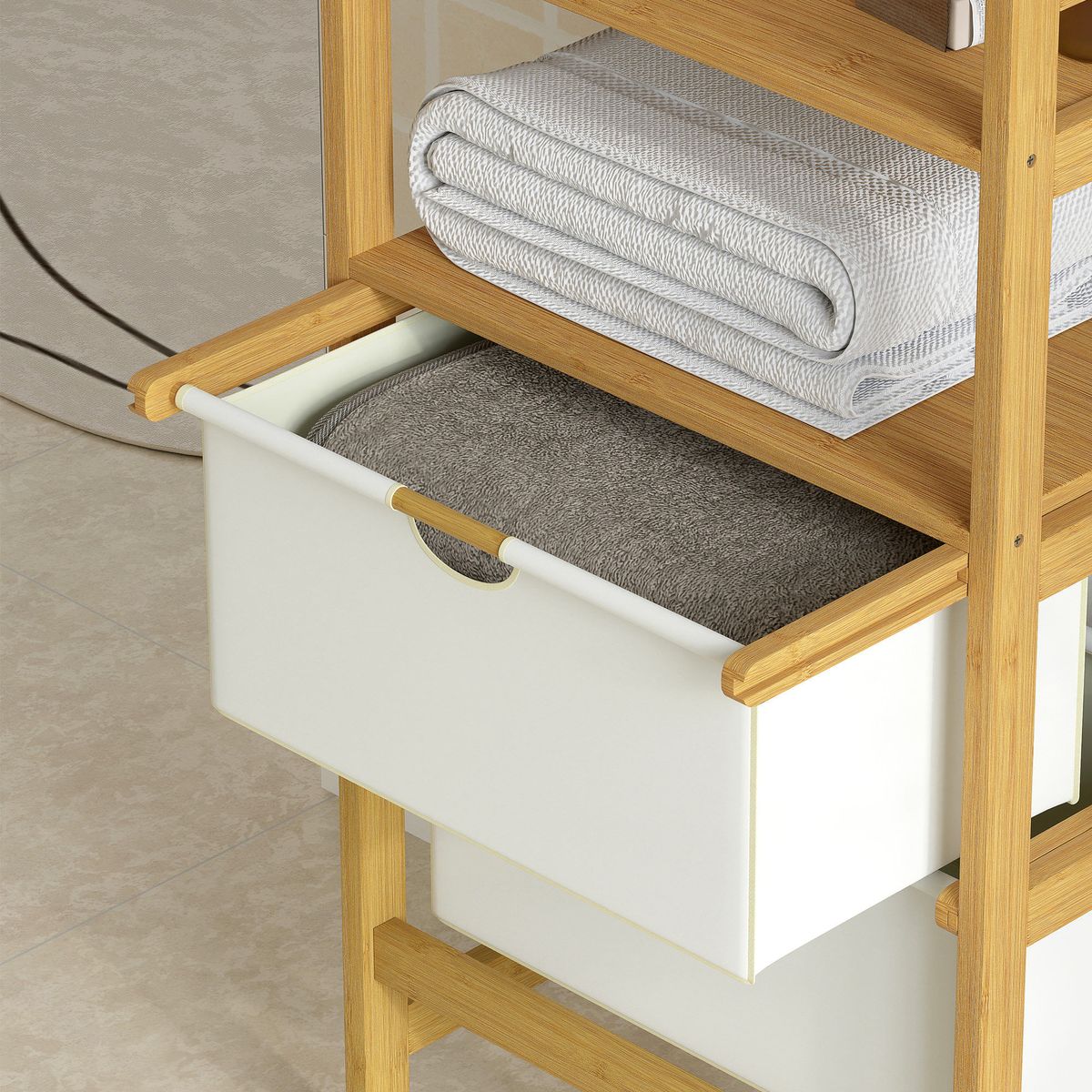 Estanteria-Tessy-Homcom-detalle-cajon