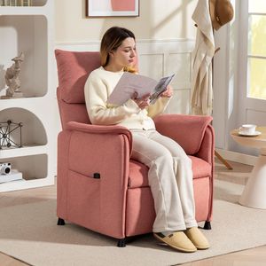 Sillón Rui Homcom reclinable con reposapiés 104x80x83 cm