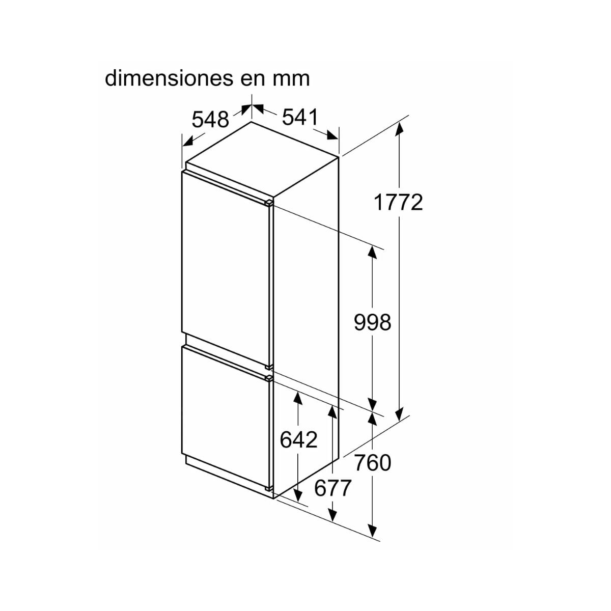 Frigorifico-combi-integrable-Balay-3KIE711S-medidas