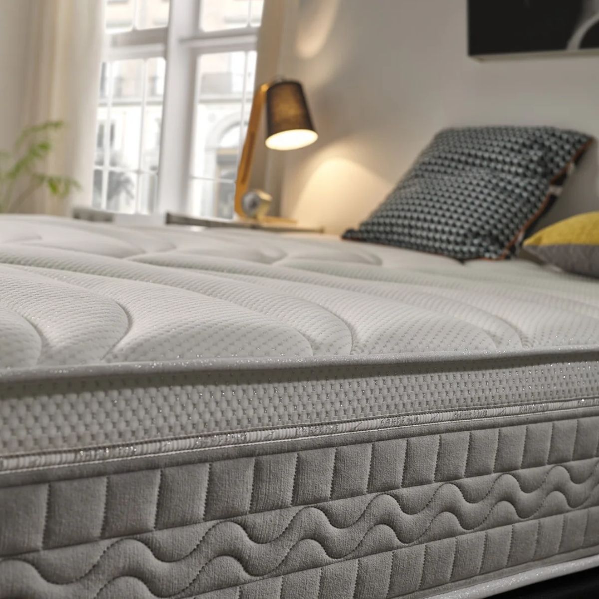 Colchon-viscoelastico-Elite-Silver-H30-nucleo-HR-blanco-30-cm