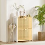 Zapatero-Six-Homcom-2-puertas-abatibles-natural-blanco-825x60x24-cm