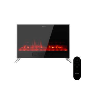 Chimenea eléctrica Cecotec ReadyWarm 7500 3in1 Total Flames 2000W 2 modos negro