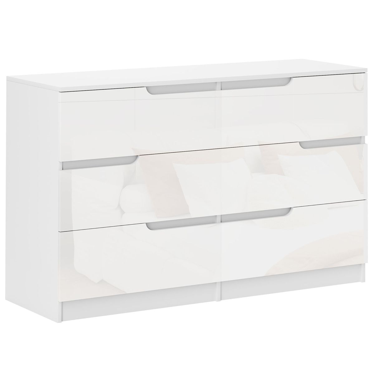 Comoda-Rhin-Homcom-6-cajones-fondo-blanco