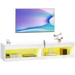 Mueble-de-TV-Tim-Homcom-2-compartimentos-fondo-blanco