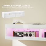 Mueble-de-TV-Tim-Homcom-2-compartimentos-color-rosa