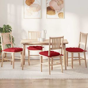 Pack de 4 cojines María para asiento 40x40 cm