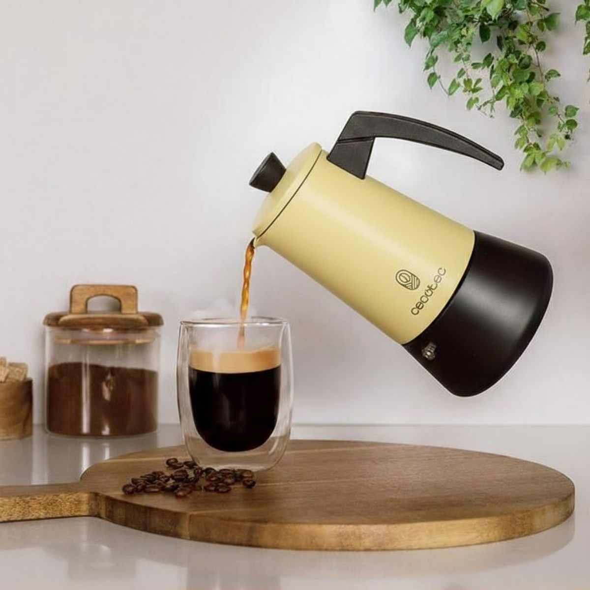 Cafetera-italiana-Piccolina-600-6-tazas-acero-inoxidable-beige-300-ml-