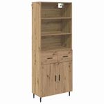 Armario-auxiliar-Caterina-3-estantes---2-cajones---2-puertas-roble-180x695x325-cm
