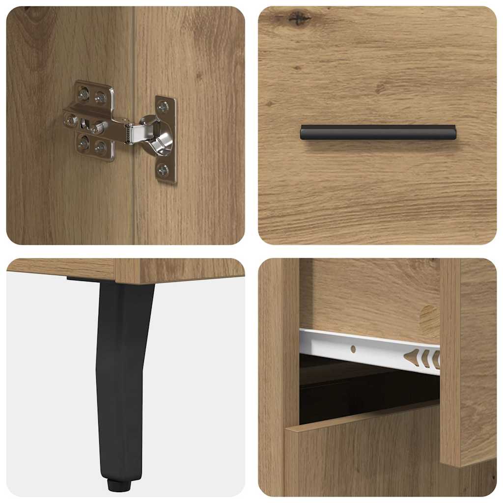 Armario-auxiliar-Caterina-3-estantes---2-cajones---2-puertas-roble-180x695x325-cm