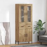 Alacena-Dorotea-4-puertas---2-cajones-roble-180x695x34-cm-