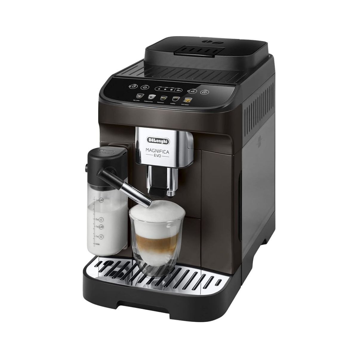 Cafetera-superautomatica-DeLonghi-Magnifica-Evo-lateral