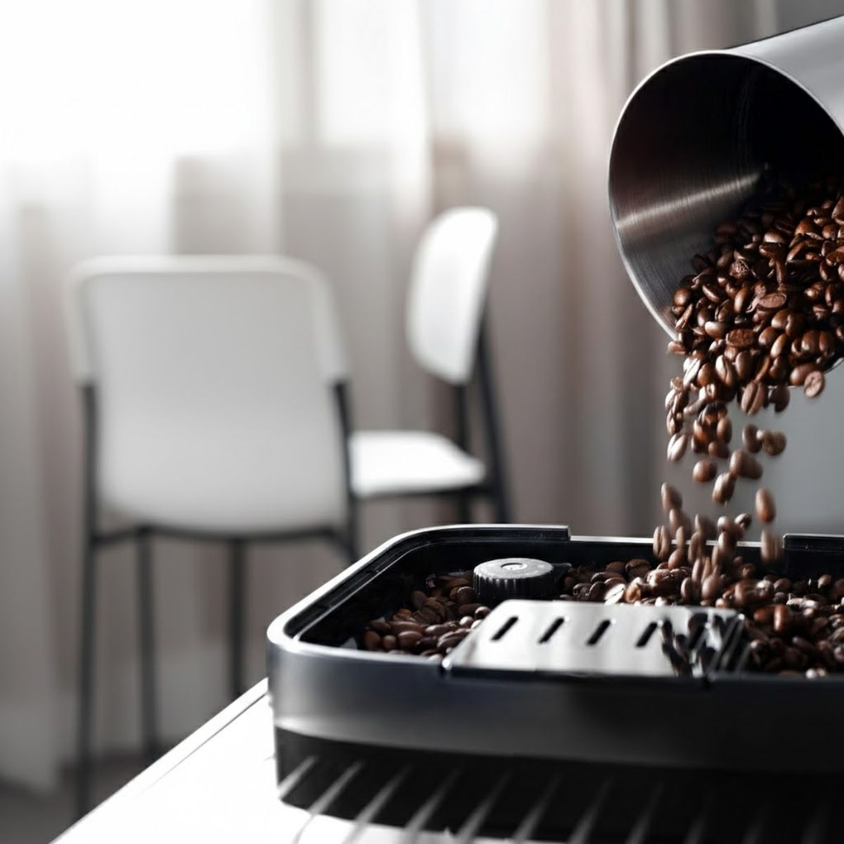 Cafetera-superautomatica-DeLonghi-Magnifica-Evo-deposito-de-cafe