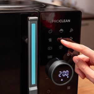 Microondas Cecotec Proclean 6120 1000W 23L con grill 8 programas negro