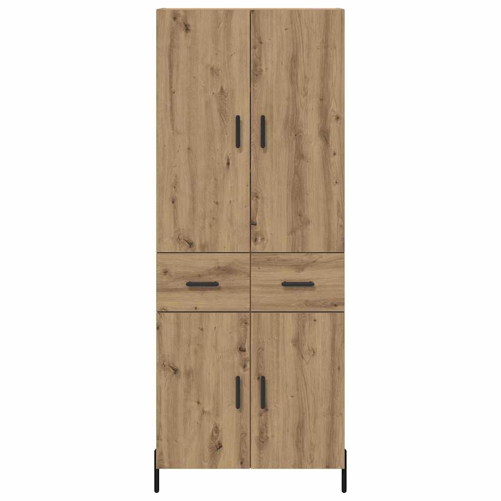 Armario-auxiliar-Carla-3-estantes---2-cajones---2-puertas-roble-180x695x34-cm-