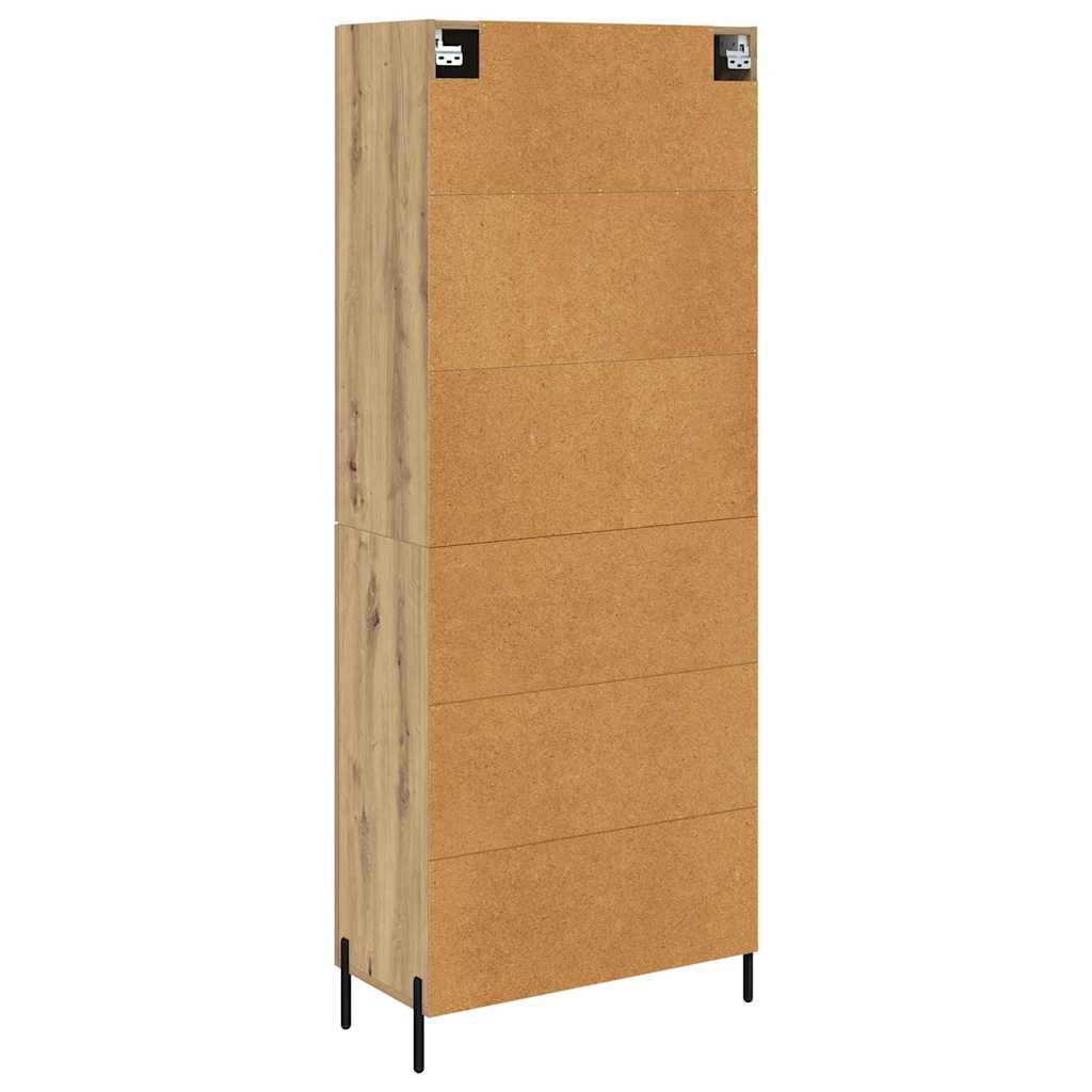 Armario-auxiliar-Carla-3-estantes---2-cajones---2-puertas-roble-180x695x34-cm-