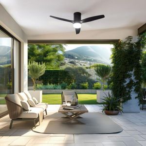 Ventilador de techo Cecotec EnergySilence Aero 5600 40W 3 aspas WiFi negro Ø132 cm