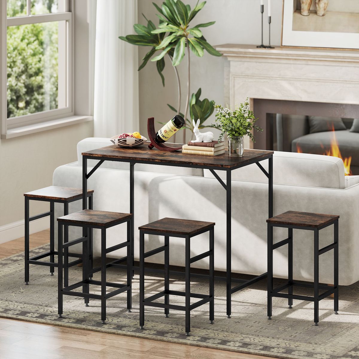 Conjunto-de-cocina-Rico-Homcom-ambientada-estancia